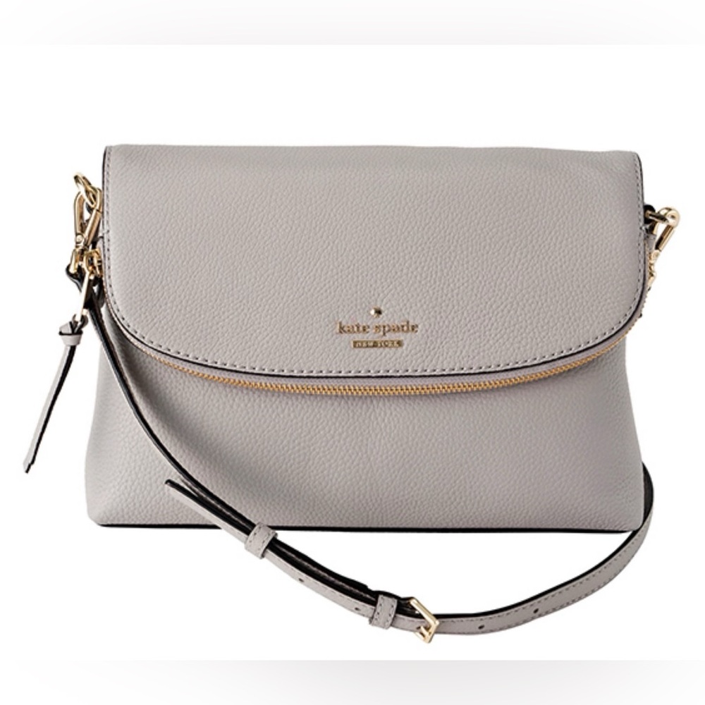 Kate Spade Jackson Street Harlyn Crossbody Bag in Ash Grey